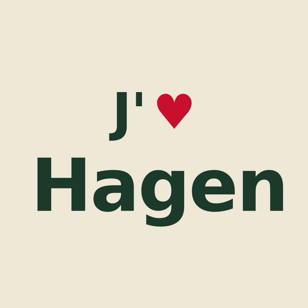 Tote bag personnalisé Hagen — design J'aime Hagen
