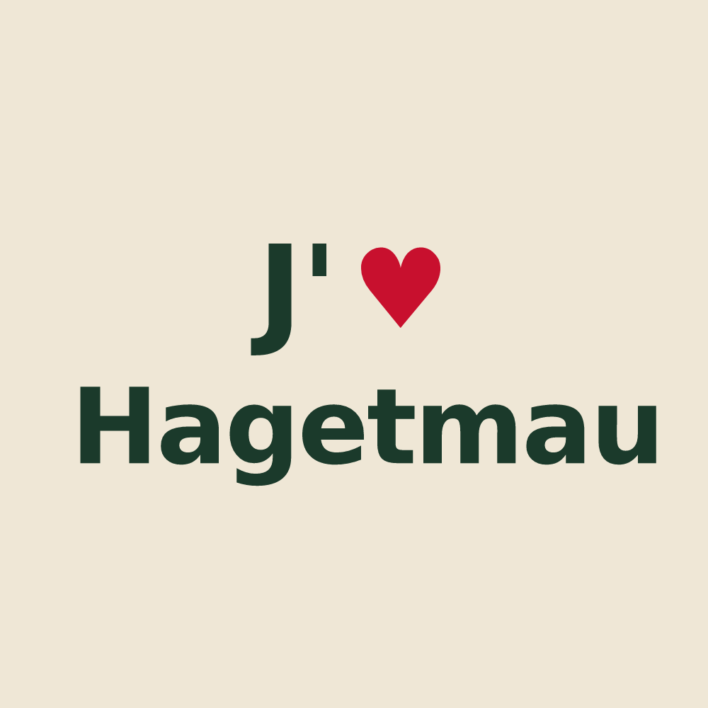 Tote bag personnalisé Hagetmau — design J'aime Hagetmau