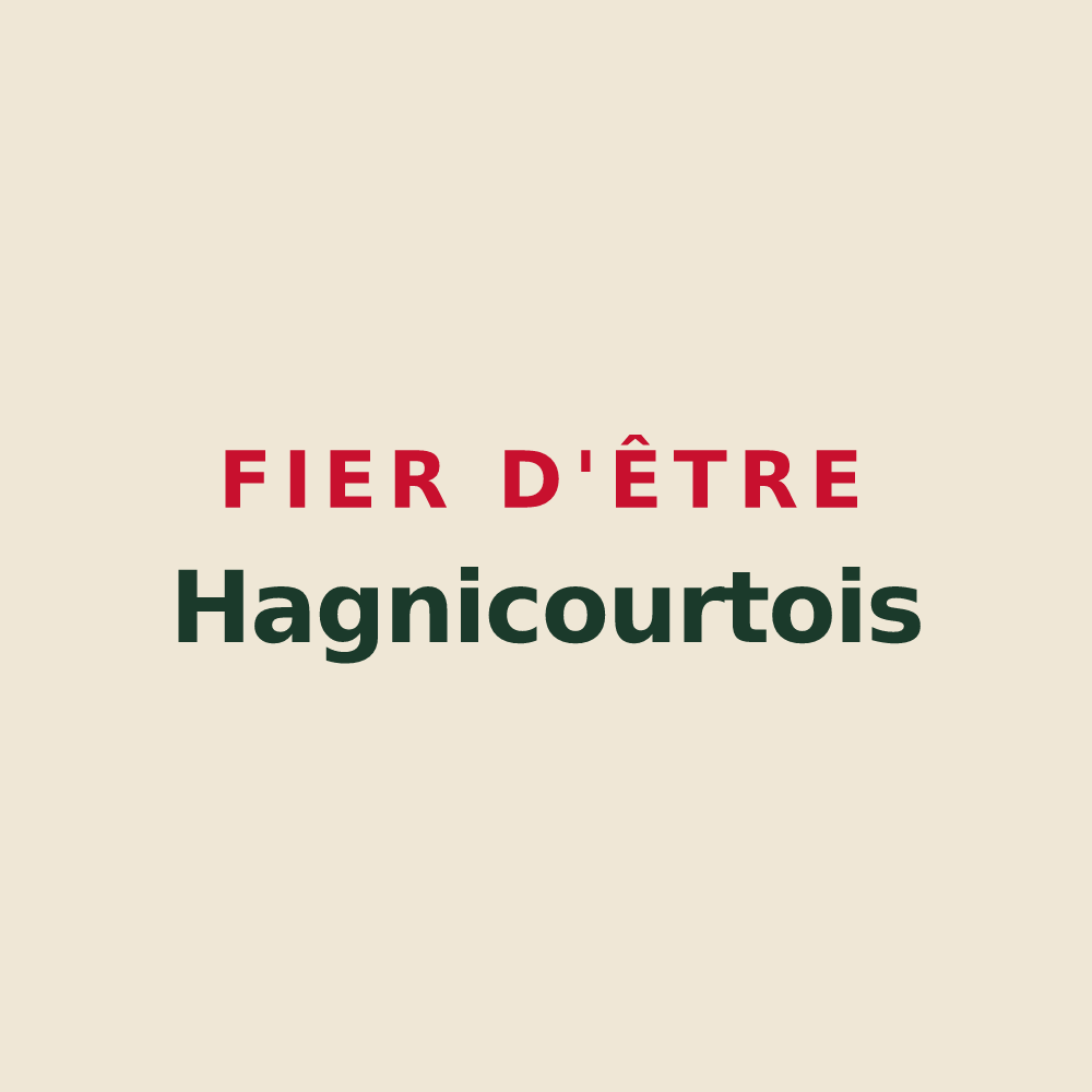Tote bag « Fier d'être Hagnicourtois » — design pour Hagnicourt