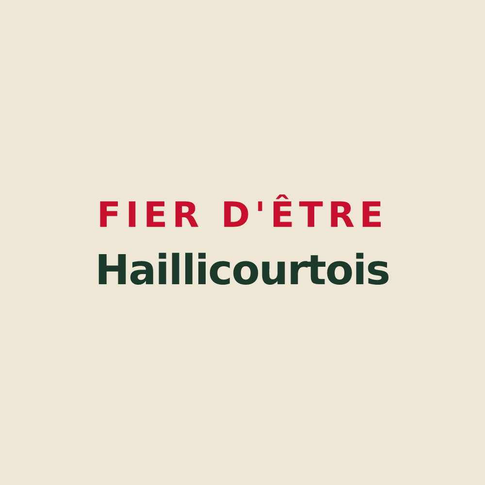 Tote bag « Fier d'être Haillicourtois » — design pour Haillicourt