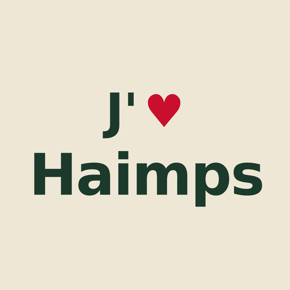 Tote bag personnalisé Haimps — design J'aime Haimps