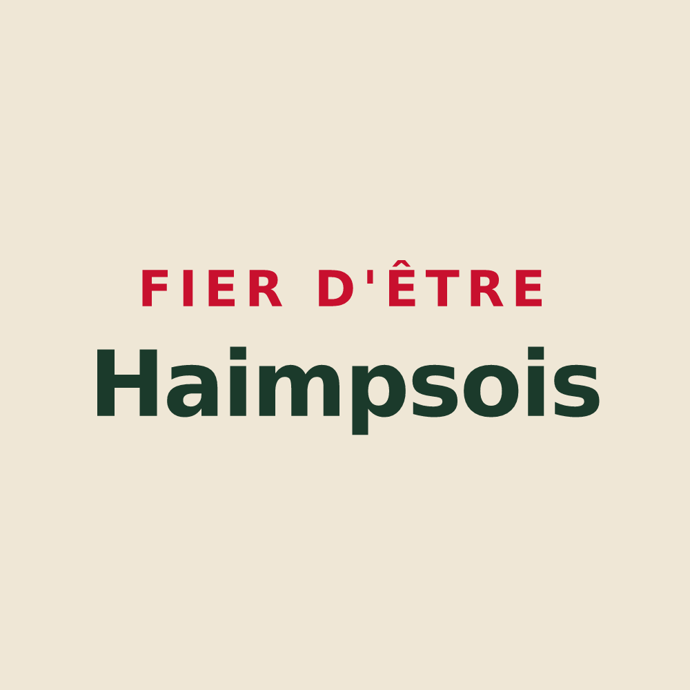Tote bag « Fier d'être Haimpsois » — design pour Haimps