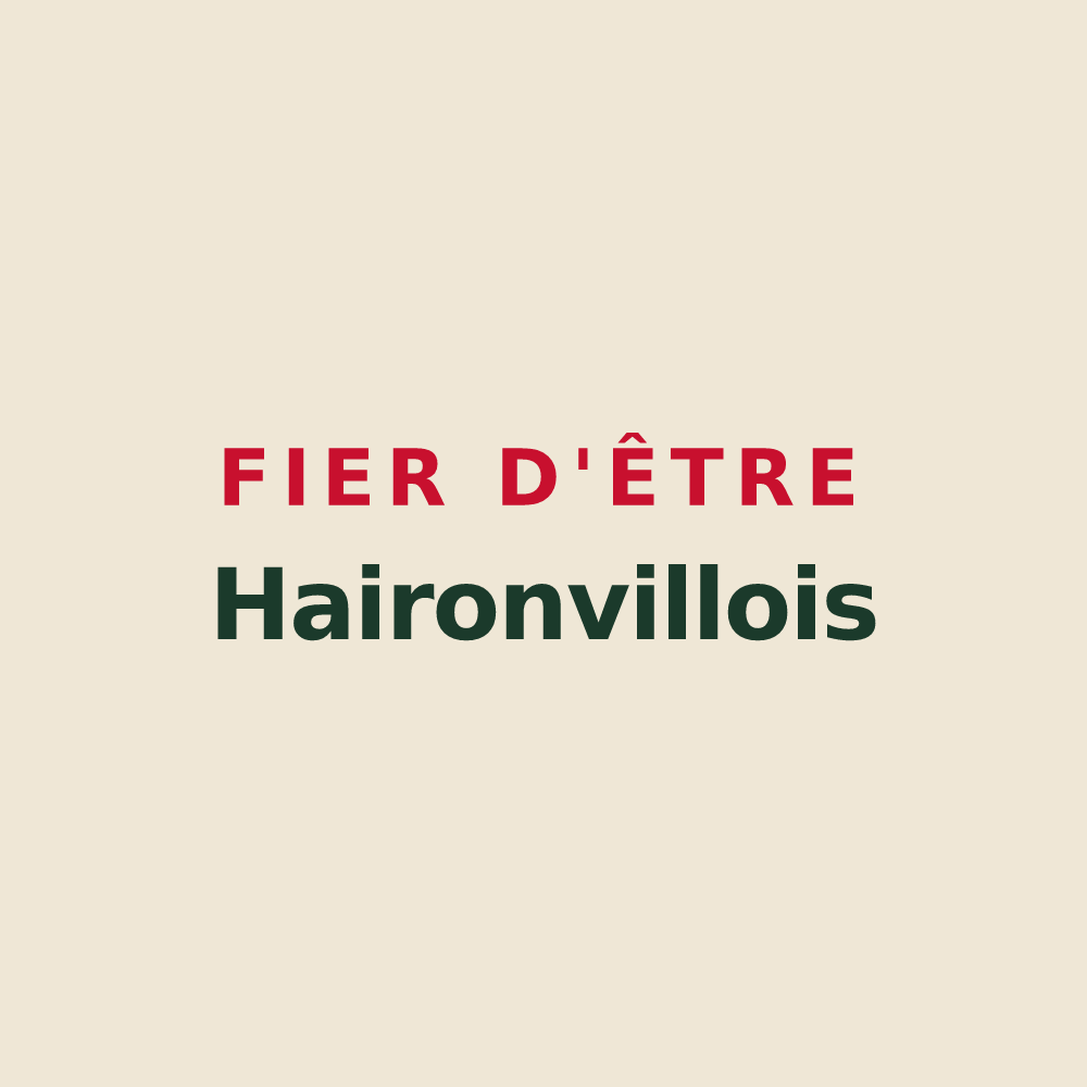 Tote bag « Fier d'être Haironvillois » — design pour Haironville
