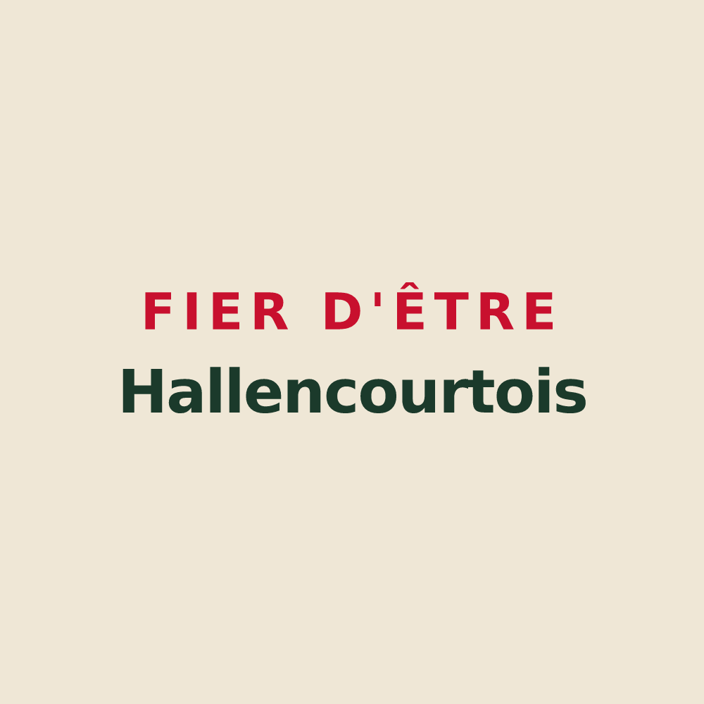 Tote bag « Fier d'être Hallencourtois » — design pour Hallencourt