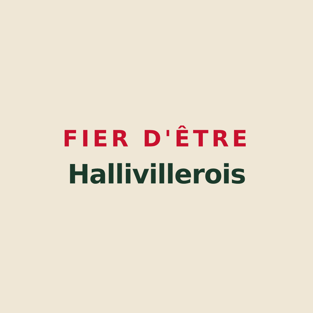 Tote bag « Fier d'être Hallivillerois » — design pour Hallivillers