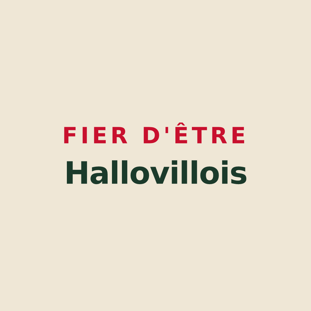 Tote bag « Fier d'être Hallovillois » — design pour Halloville