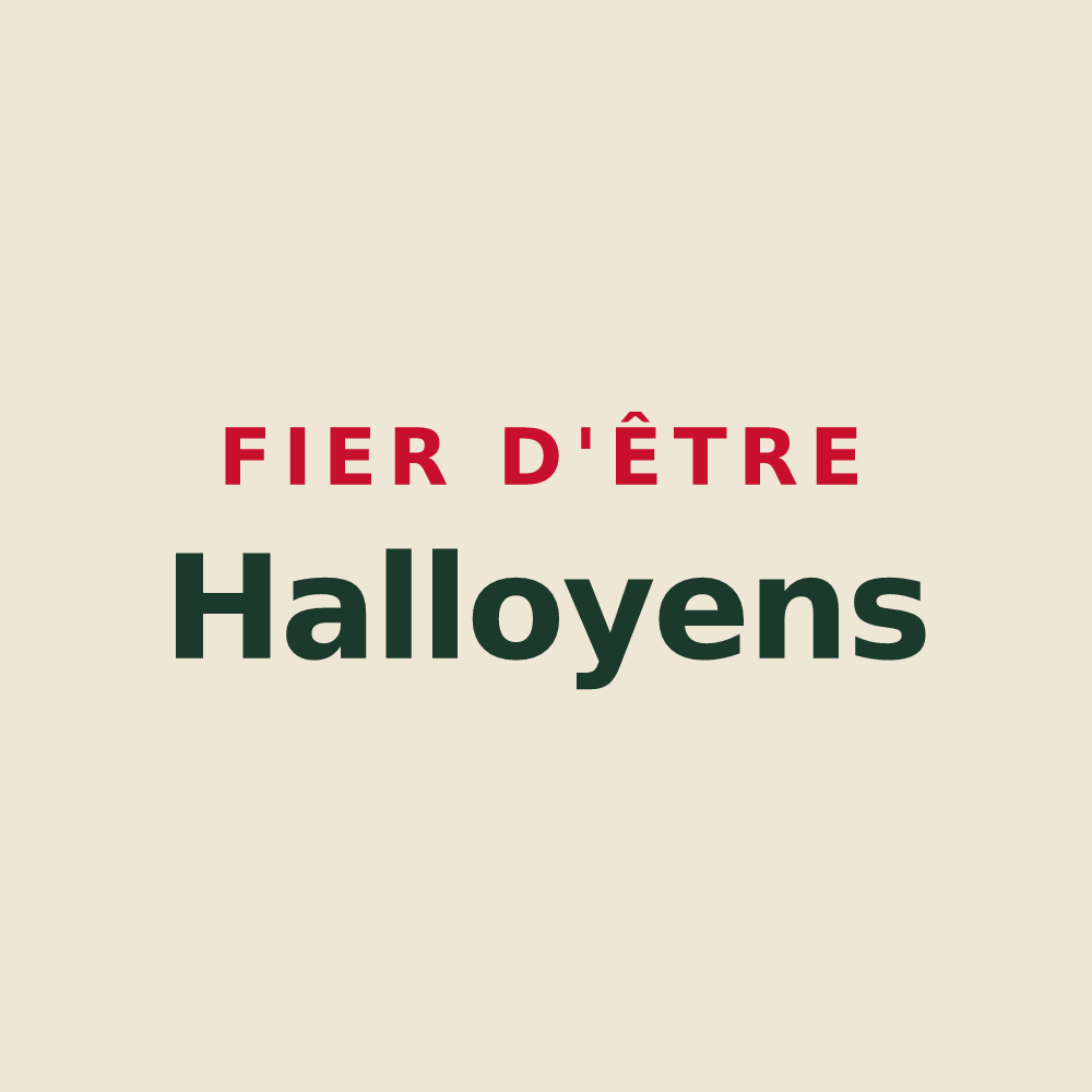 Tote bag « Fier d'être Halloyens » — design pour Halloy