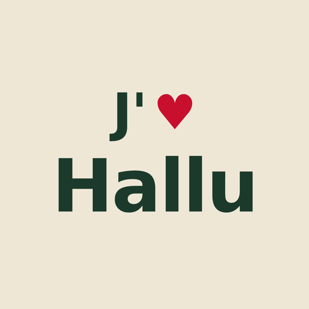 Tote bag personnalisé Hallu — design J'aime Hallu