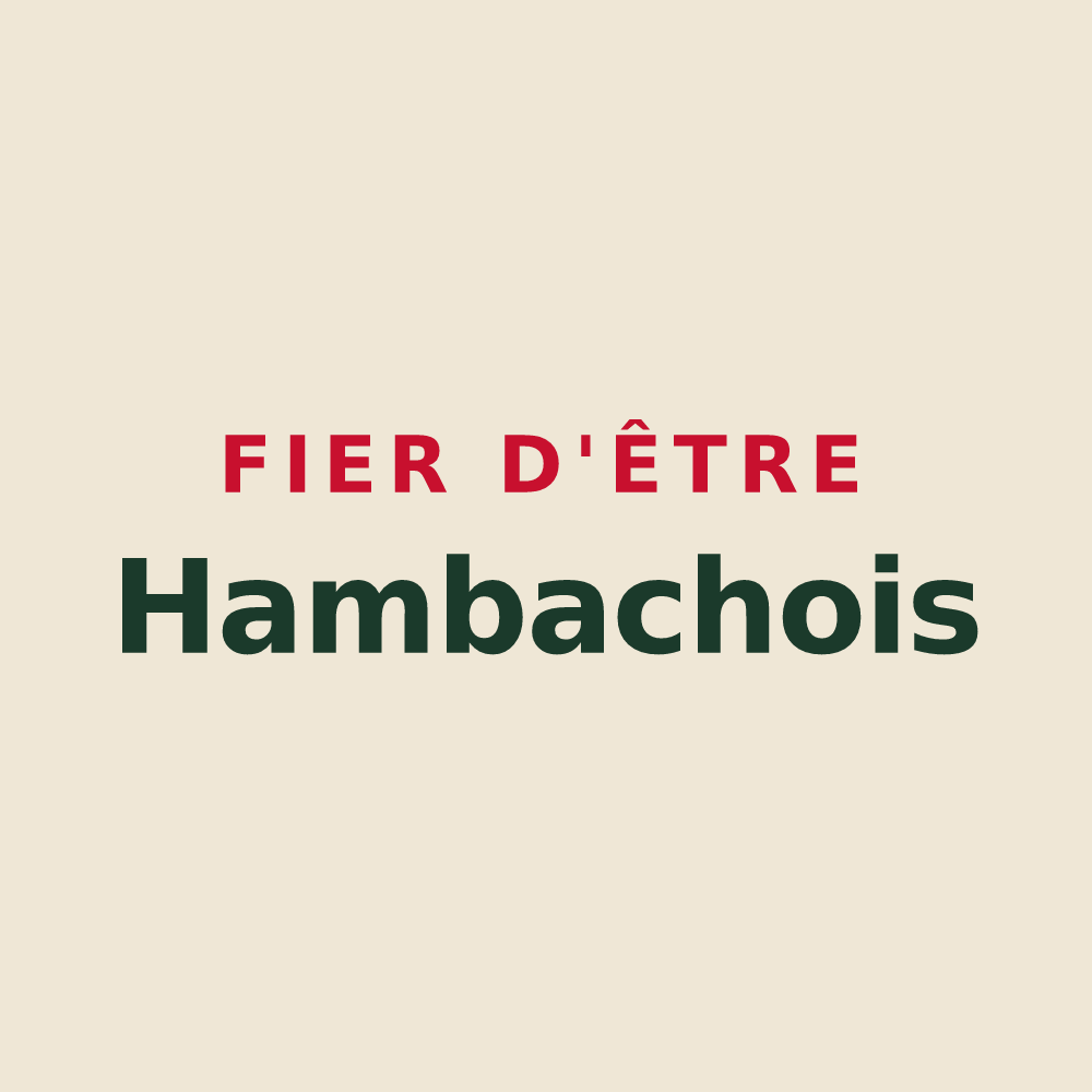 Tote bag « Fier d'être Hambachois » — design pour Hambach