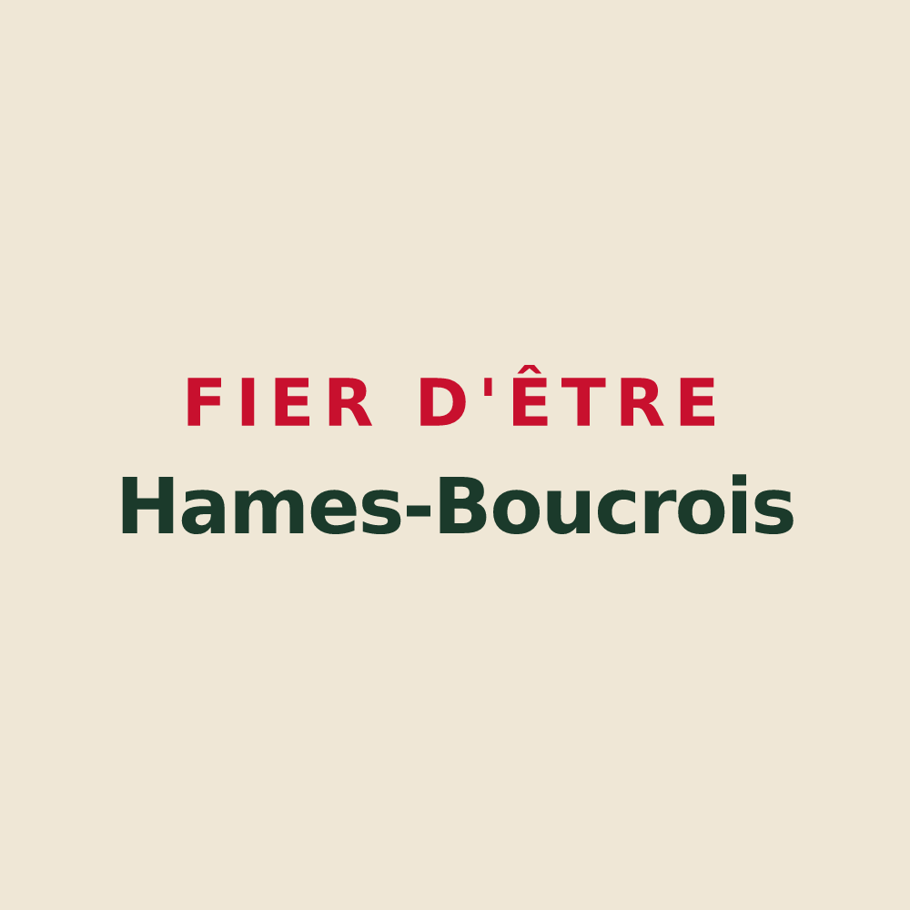 Tote bag « Fier d'être Hames-Boucrois » — design pour Hames-Boucres