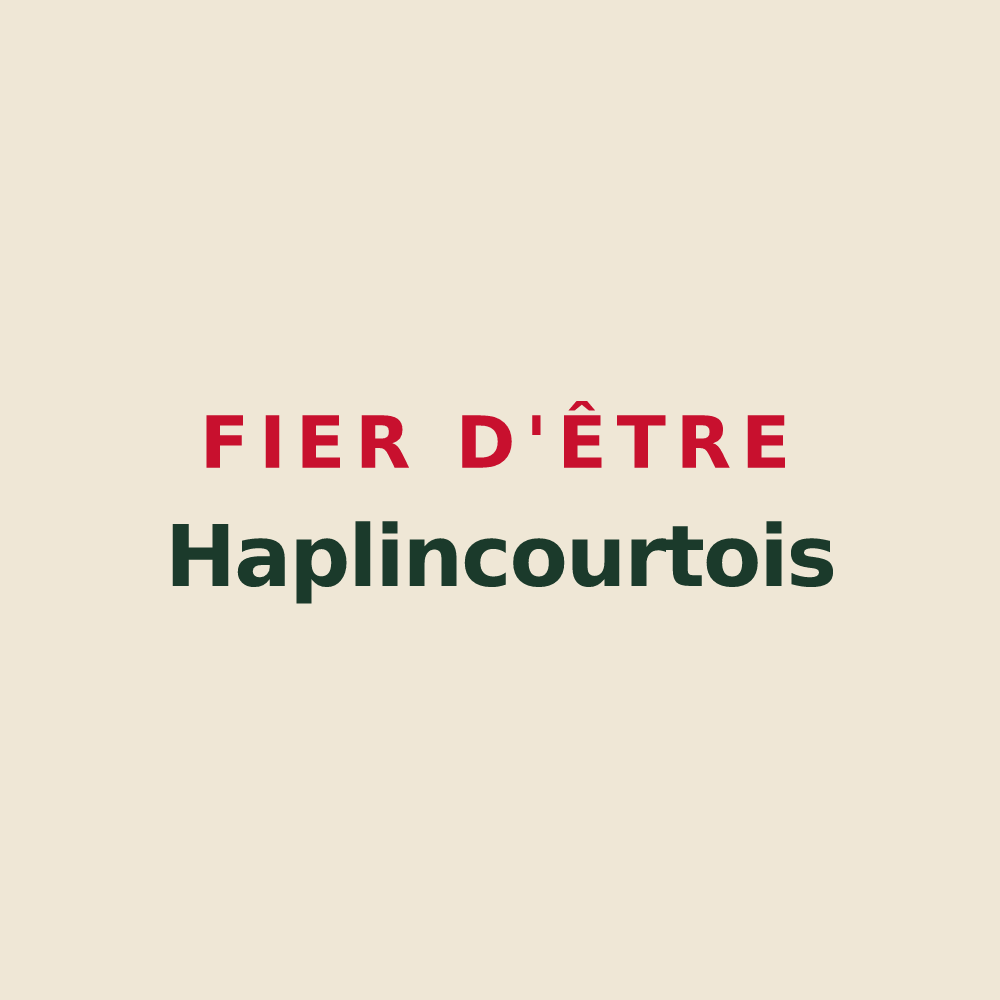 Tote bag « Fier d'être Haplincourtois » — design pour Haplincourt