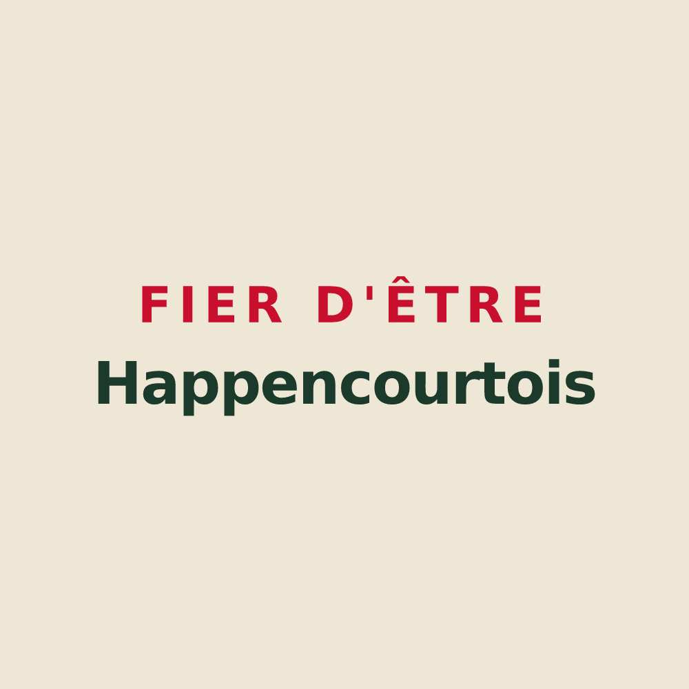 Tote bag « Fier d'être Happencourtois » — design pour Happencourt