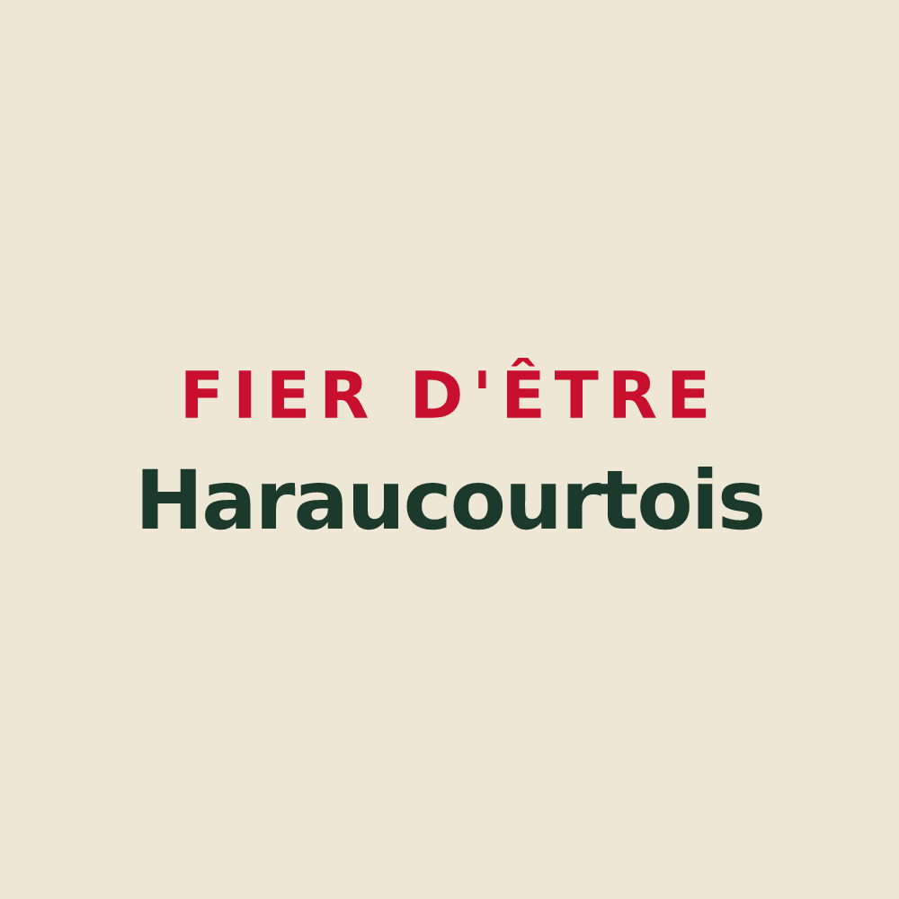 Tote bag « Fier d'être Haraucourtois » — design pour Haraucourt-sur-Seille