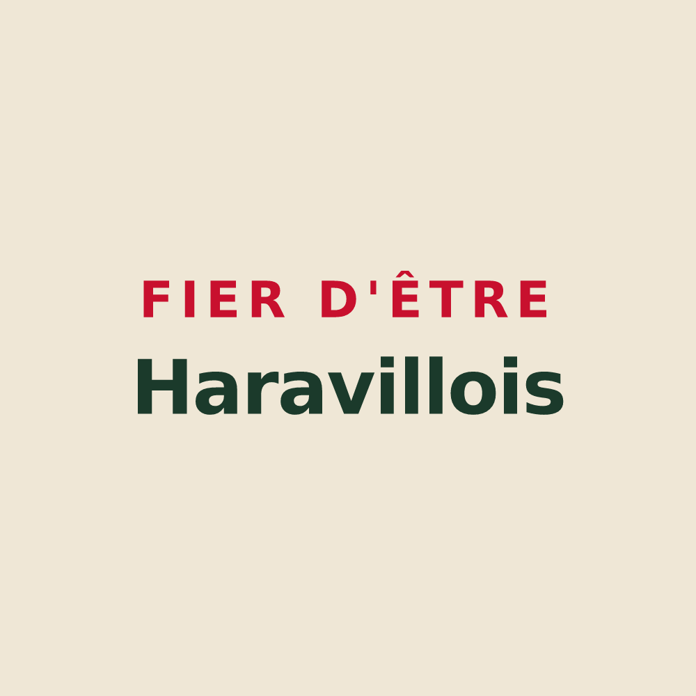 Tote bag « Fier d'être Haravillois » — design pour Haravilliers