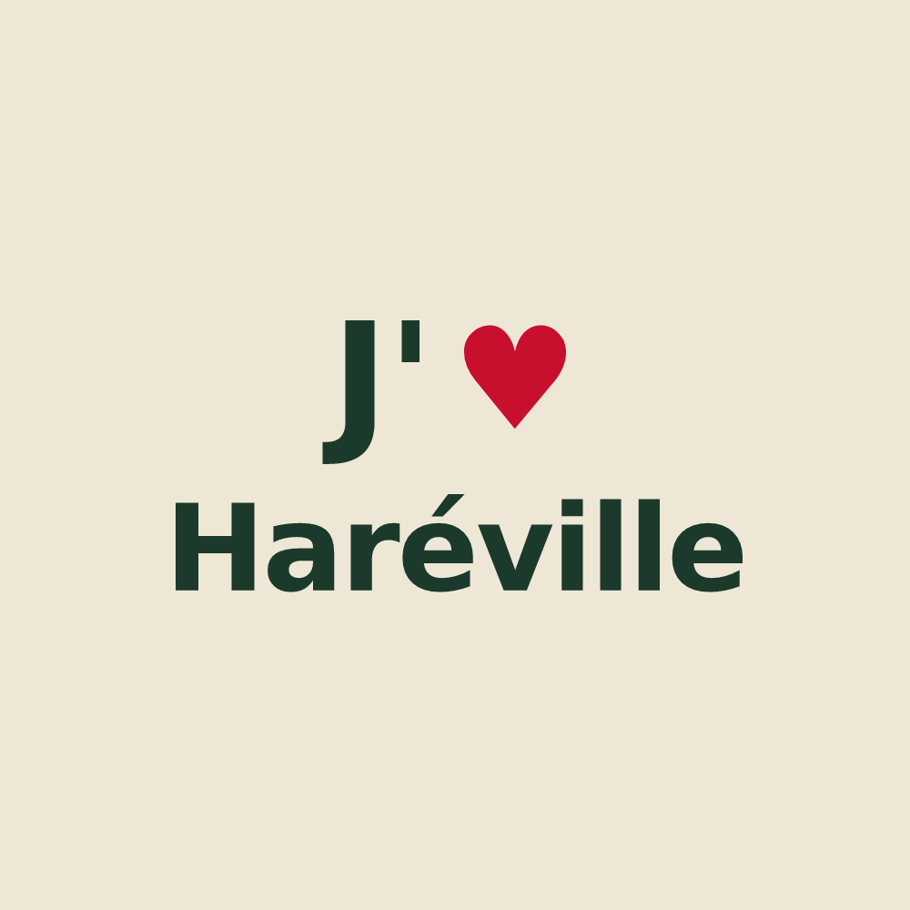 Tote bag personnalisé Haréville — design J'aime Haréville