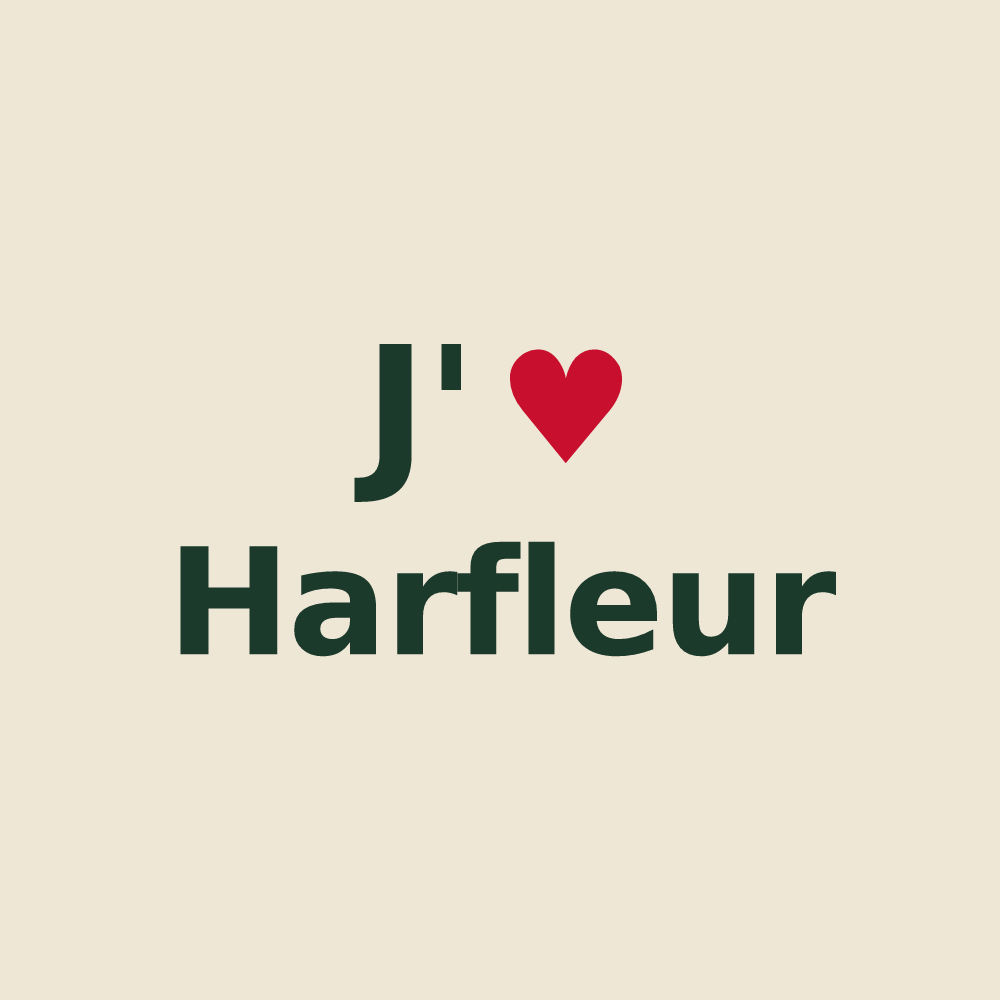 Tote bag personnalisé Harfleur — design J'aime Harfleur
