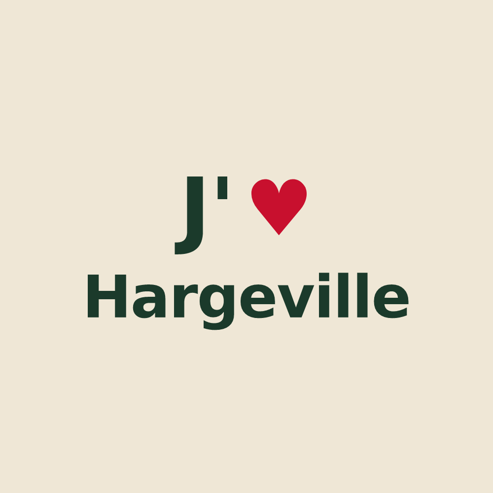 Tote bag personnalisé Hargeville — design J'aime Hargeville