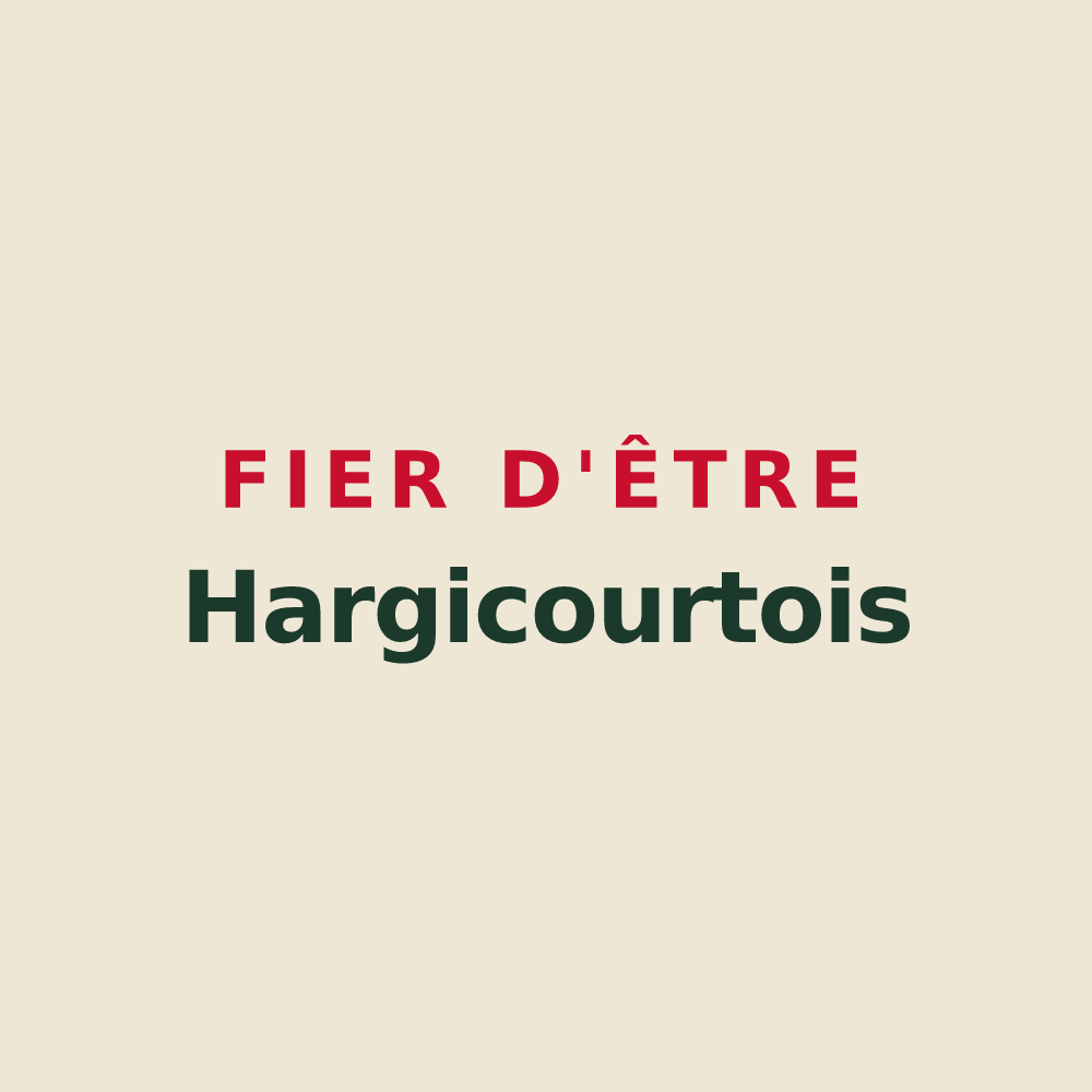 Tote bag « Fier d'être Hargicourtois » — design pour Hargicourt