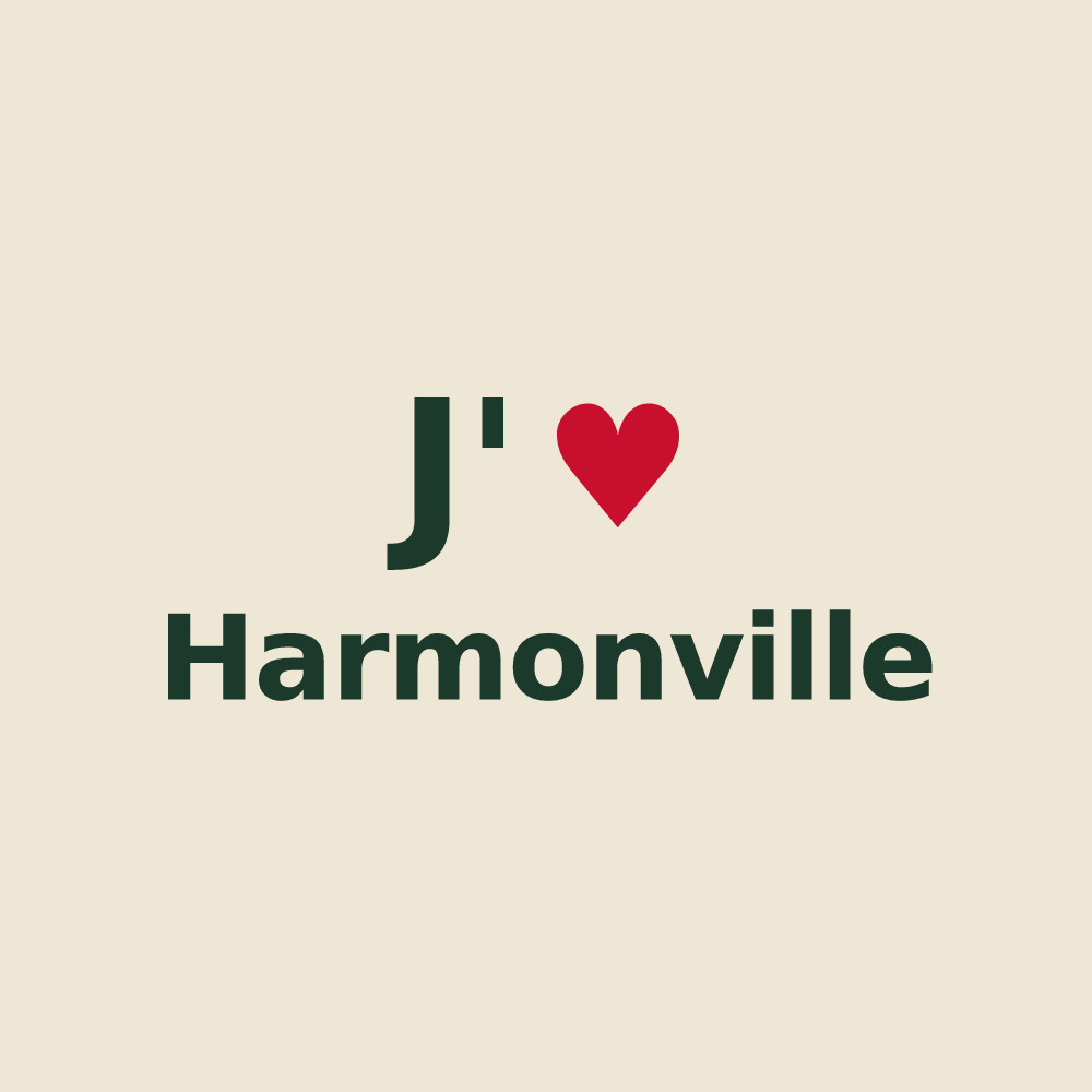 Tote bag personnalisé Harmonville — design J'aime Harmonville