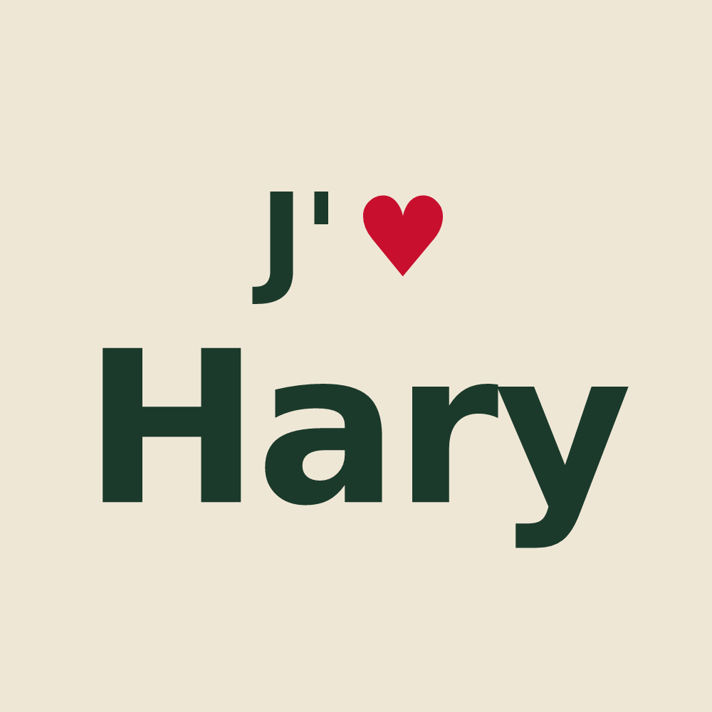 Tote bag personnalisé Hary — design J'aime Hary