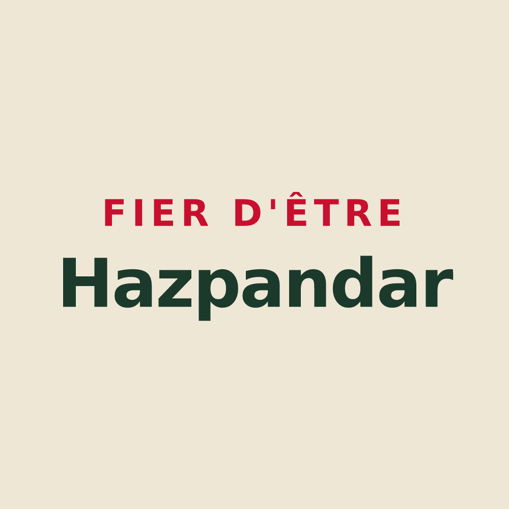 Tote bag « Fier d'être Hazpandar » — design pour Hasparren