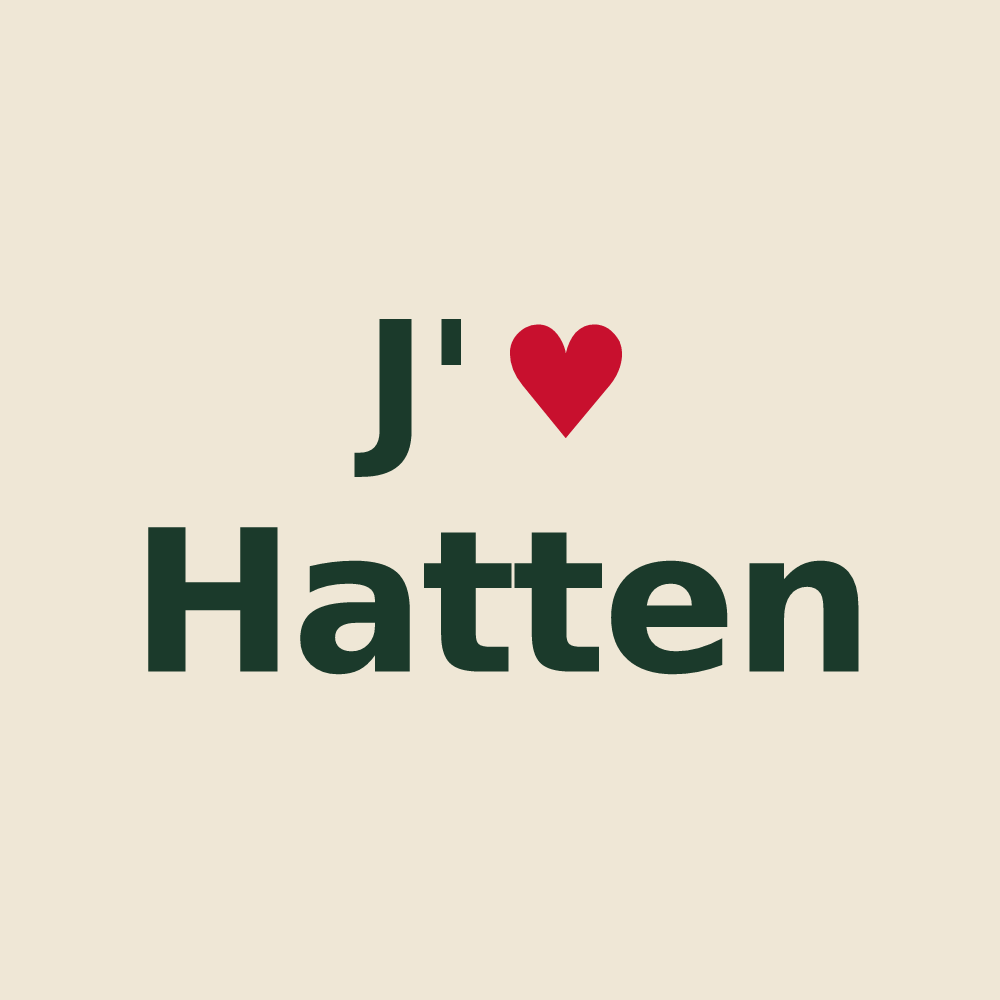 Tote bag personnalisé Hatten — design J'aime Hatten