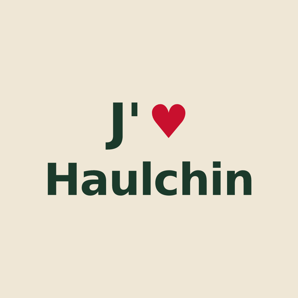 Tote bag personnalisé Haulchin — design J'aime Haulchin