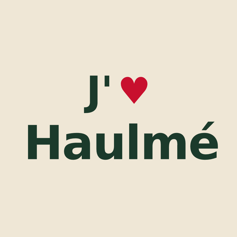 Tote bag personnalisé Haulmé — design J'aime Haulmé