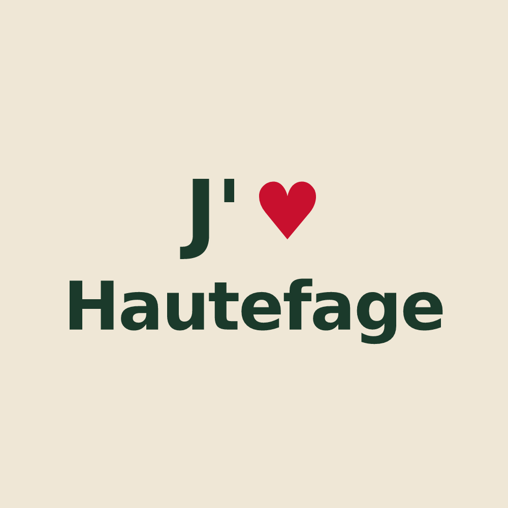 Tote bag personnalisé Hautefage — design J'aime Hautefage