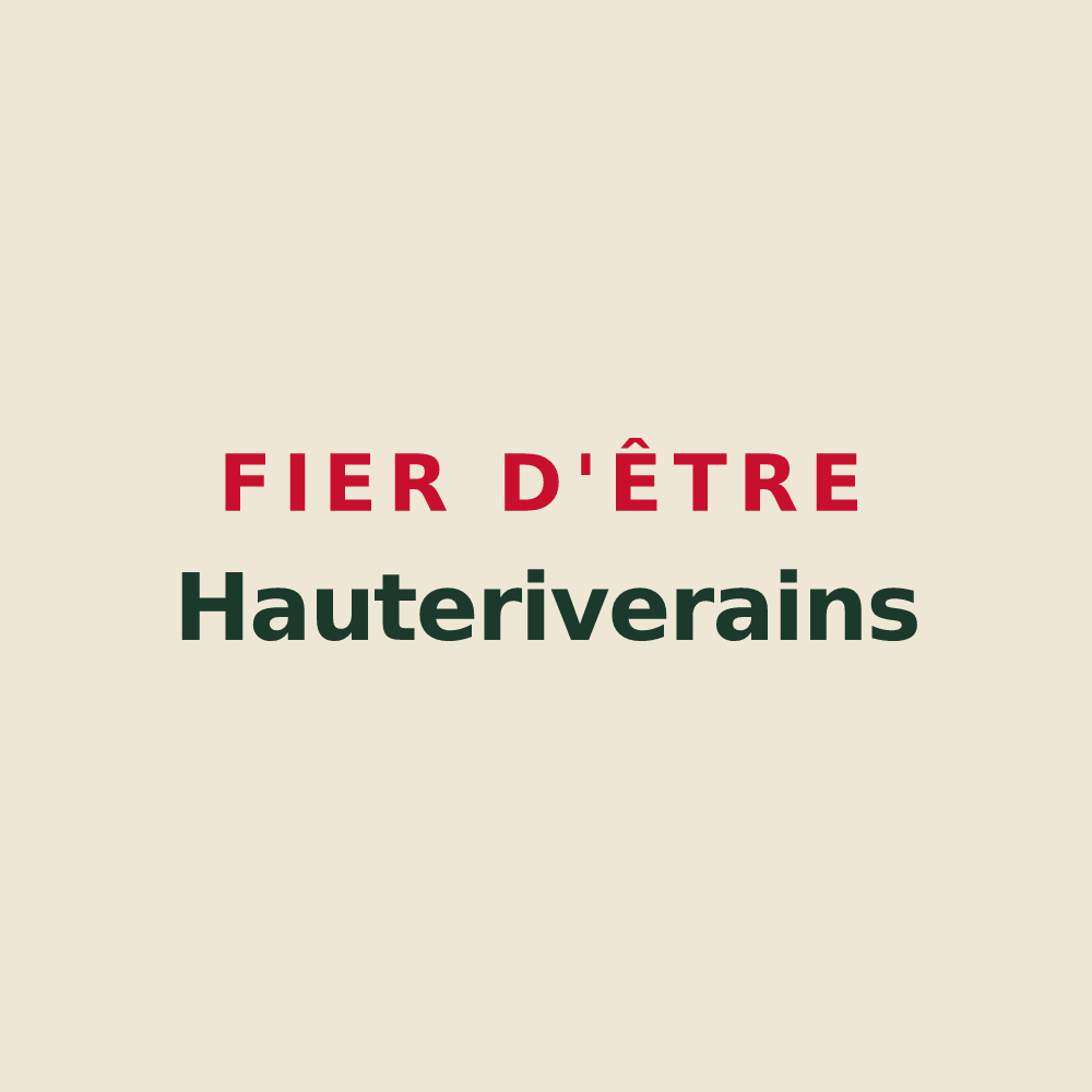 Tote bag « Fier d'être Hauteriverains » — design pour Hauterive