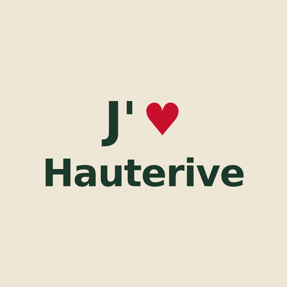 Tote bag personnalisé Hauterive — design J'aime Hauterive