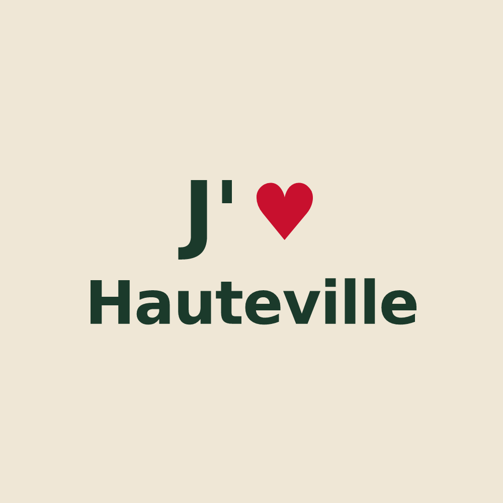 Tote bag personnalisé Hauteville — design J'aime Hauteville