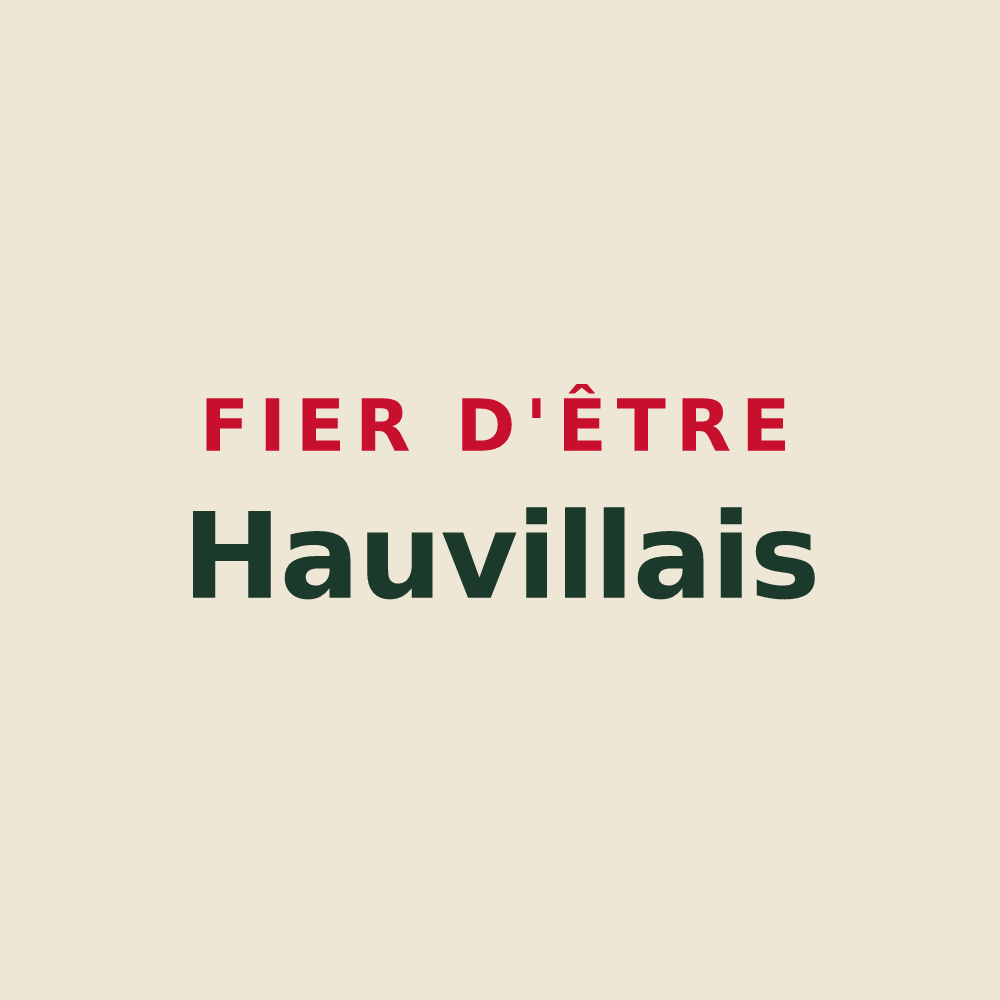 Tote bag « Fier d'être Hauvillais » — design pour Hauville