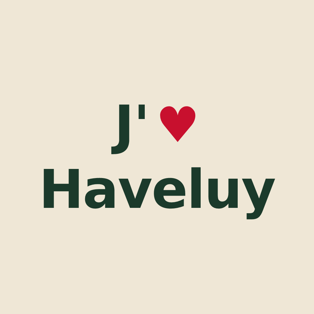 Tote bag personnalisé Haveluy — design J'aime Haveluy