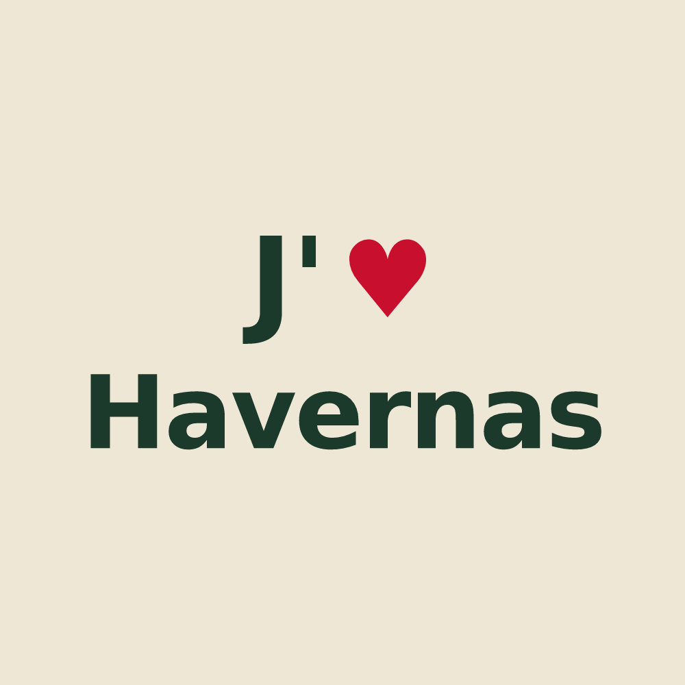 Tote bag personnalisé Havernas — design J'aime Havernas