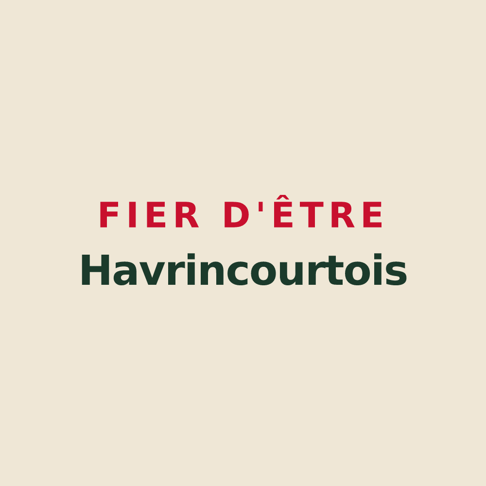 Tote bag « Fier d'être Havrincourtois » — design pour Havrincourt