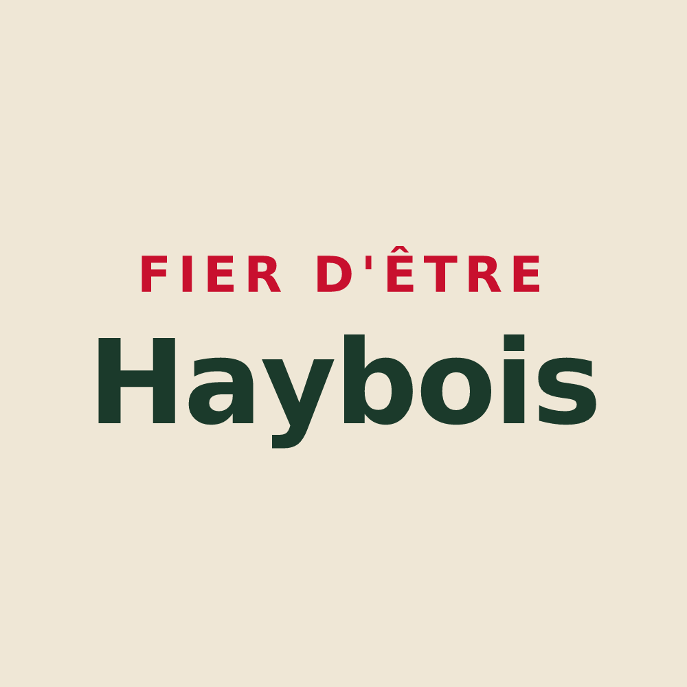 Tote bag « Fier d'être Haybois » — design pour Haybes