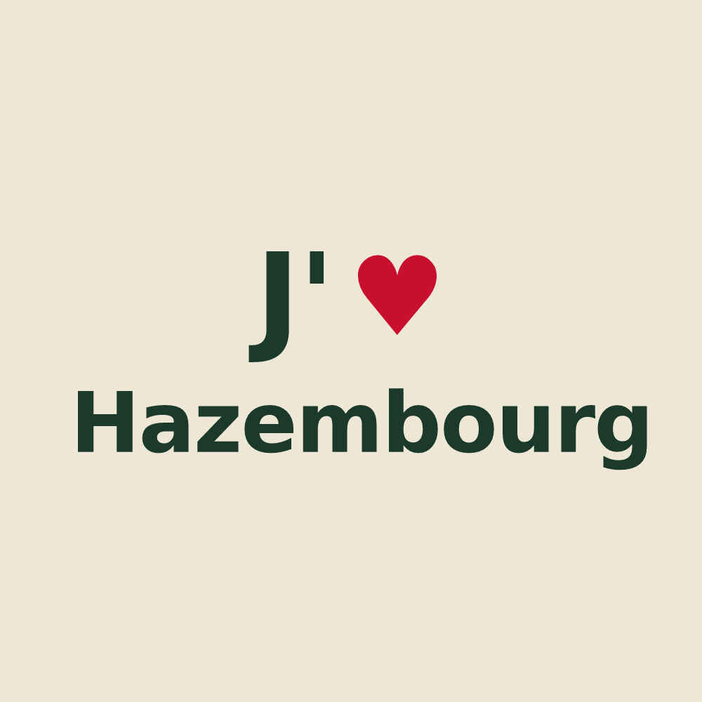 Tote bag personnalisé Hazembourg — design J'aime Hazembourg