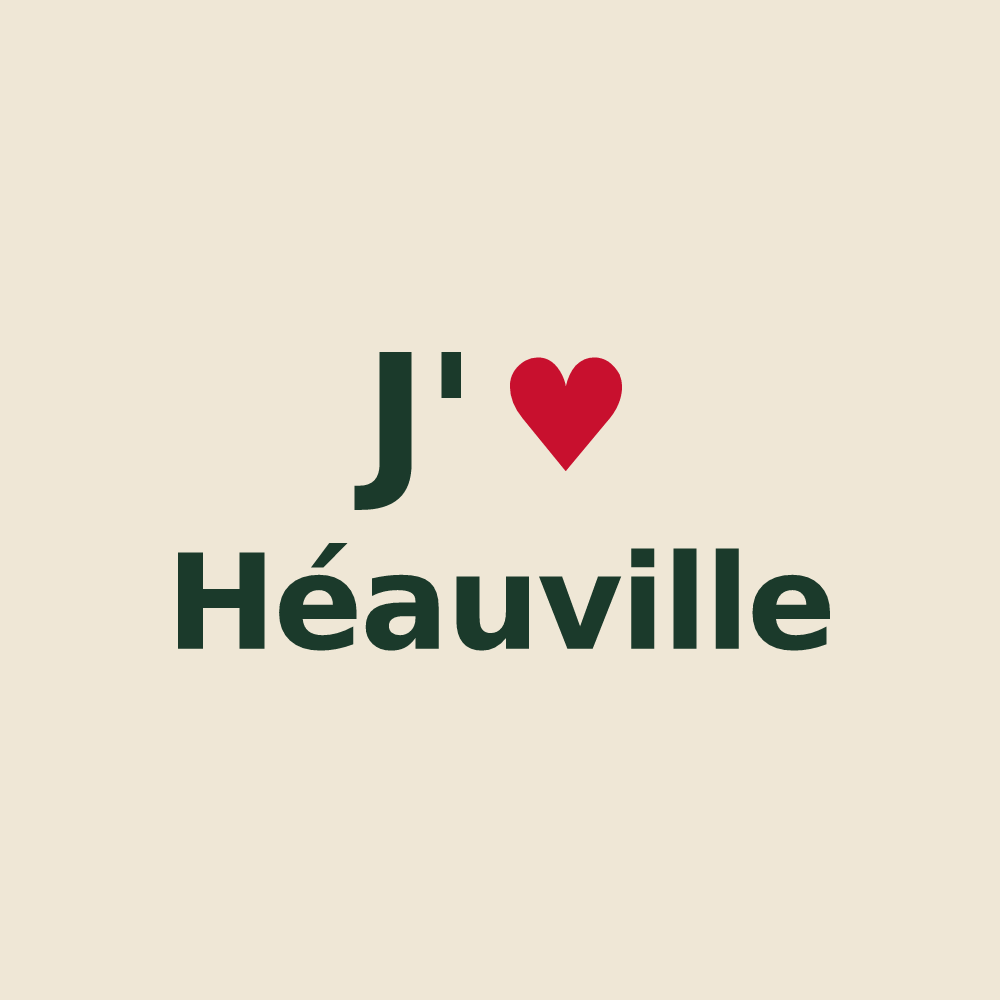 Tote bag personnalisé Héauville — design J'aime Héauville