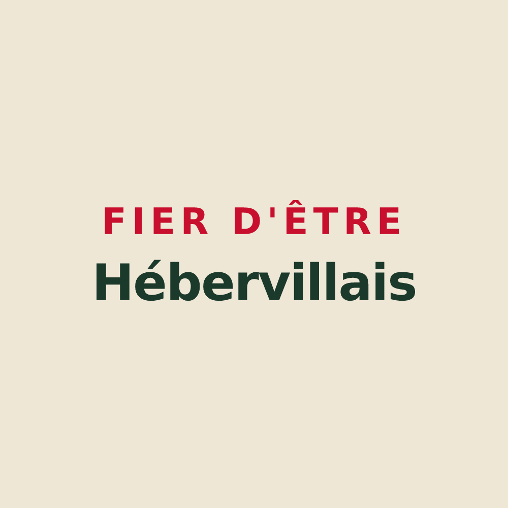 Tote bag « Fier d'être Hébervillais » — design pour Héberville