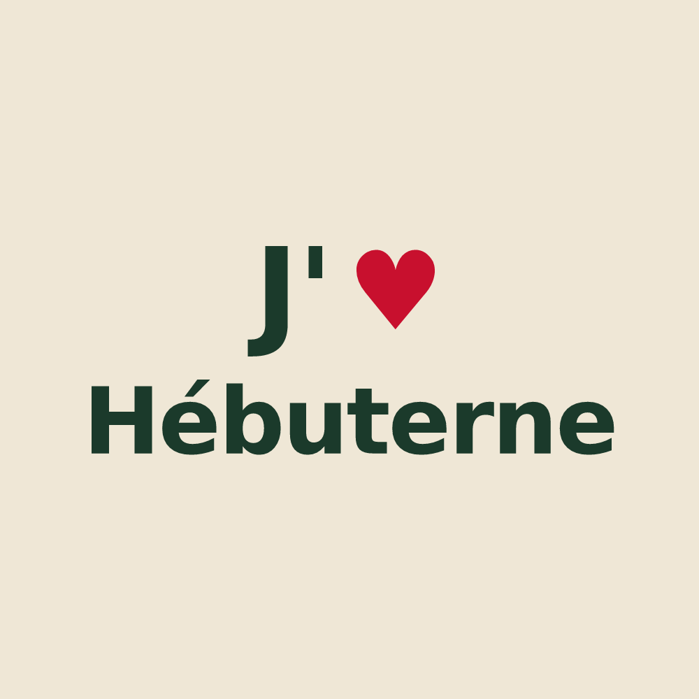 Tote bag personnalisé Hébuterne — design J'aime Hébuterne