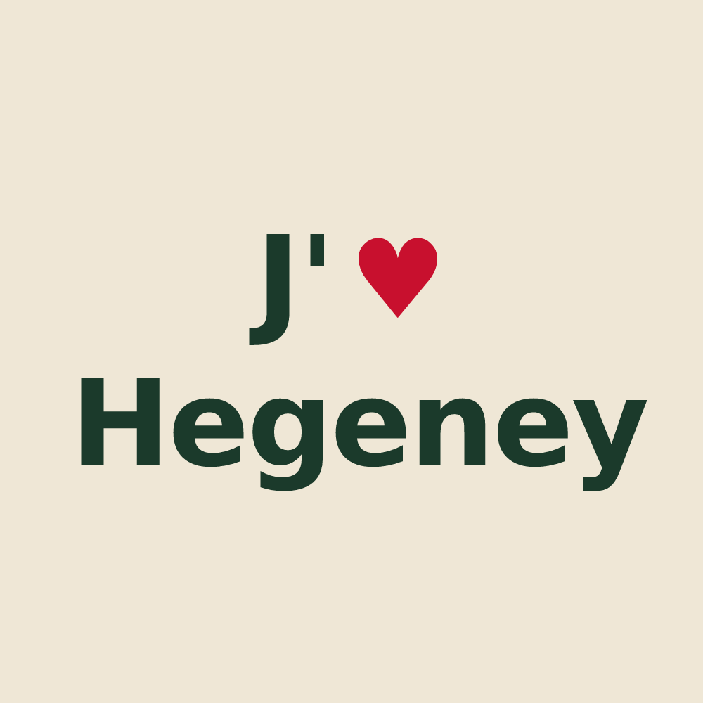 Tote bag personnalisé Hegeney — design J'aime Hegeney