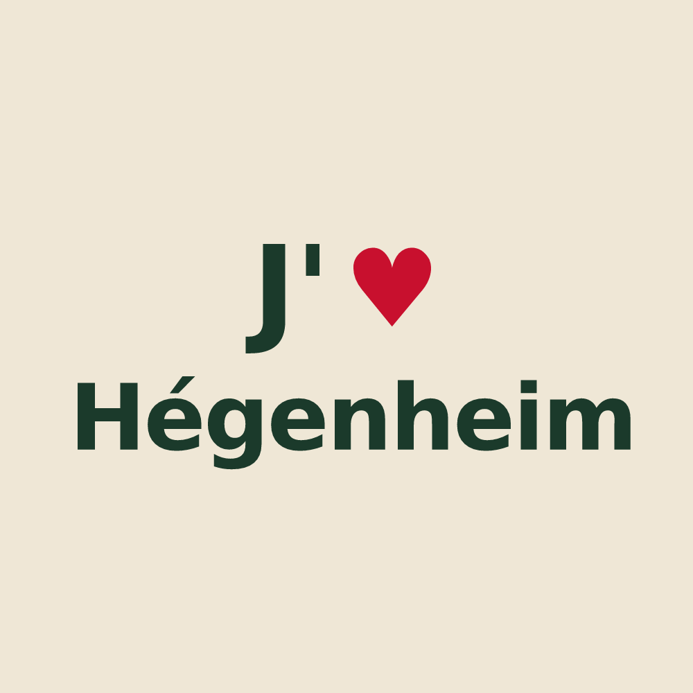 Tote bag personnalisé Hégenheim — design J'aime Hégenheim