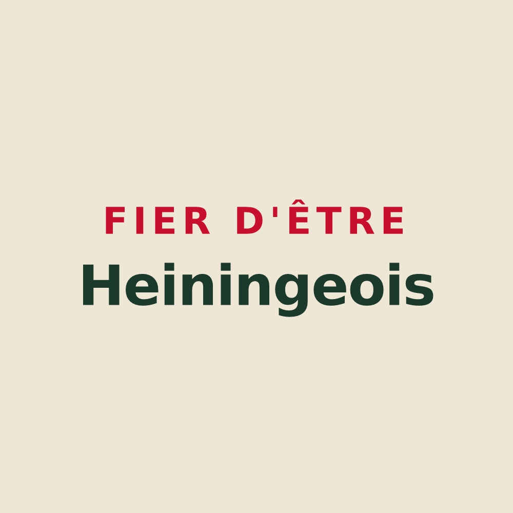 Tote bag « Fier d'être Heiningeois » — design pour Heining-lès-Bouzonville