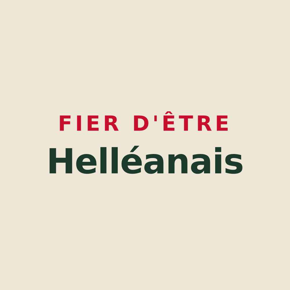 Tote bag « Fier d'être Helléanais » — design pour Helléan