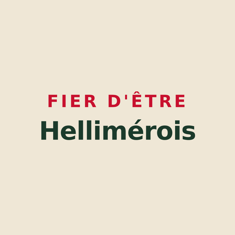 Tote bag « Fier d'être Hellimérois » — design pour Hellimer