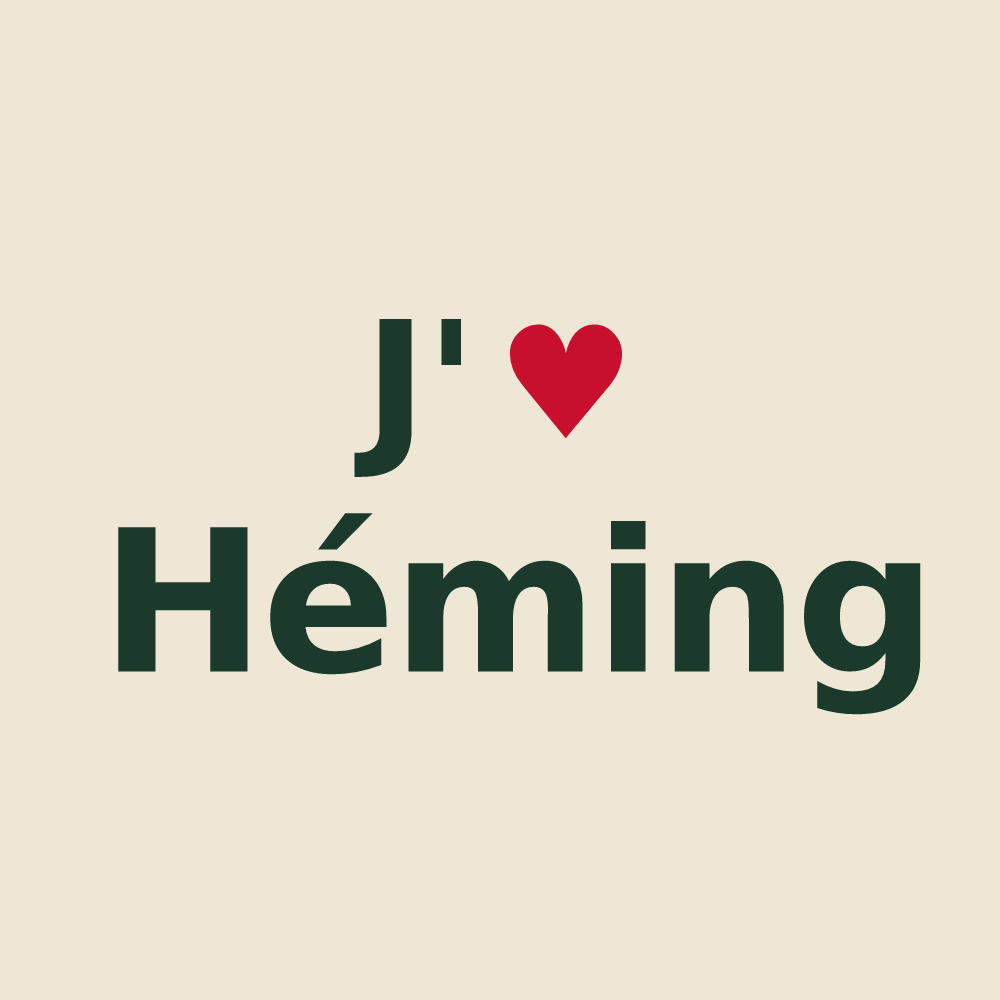 Tote bag personnalisé Héming — design J'aime Héming