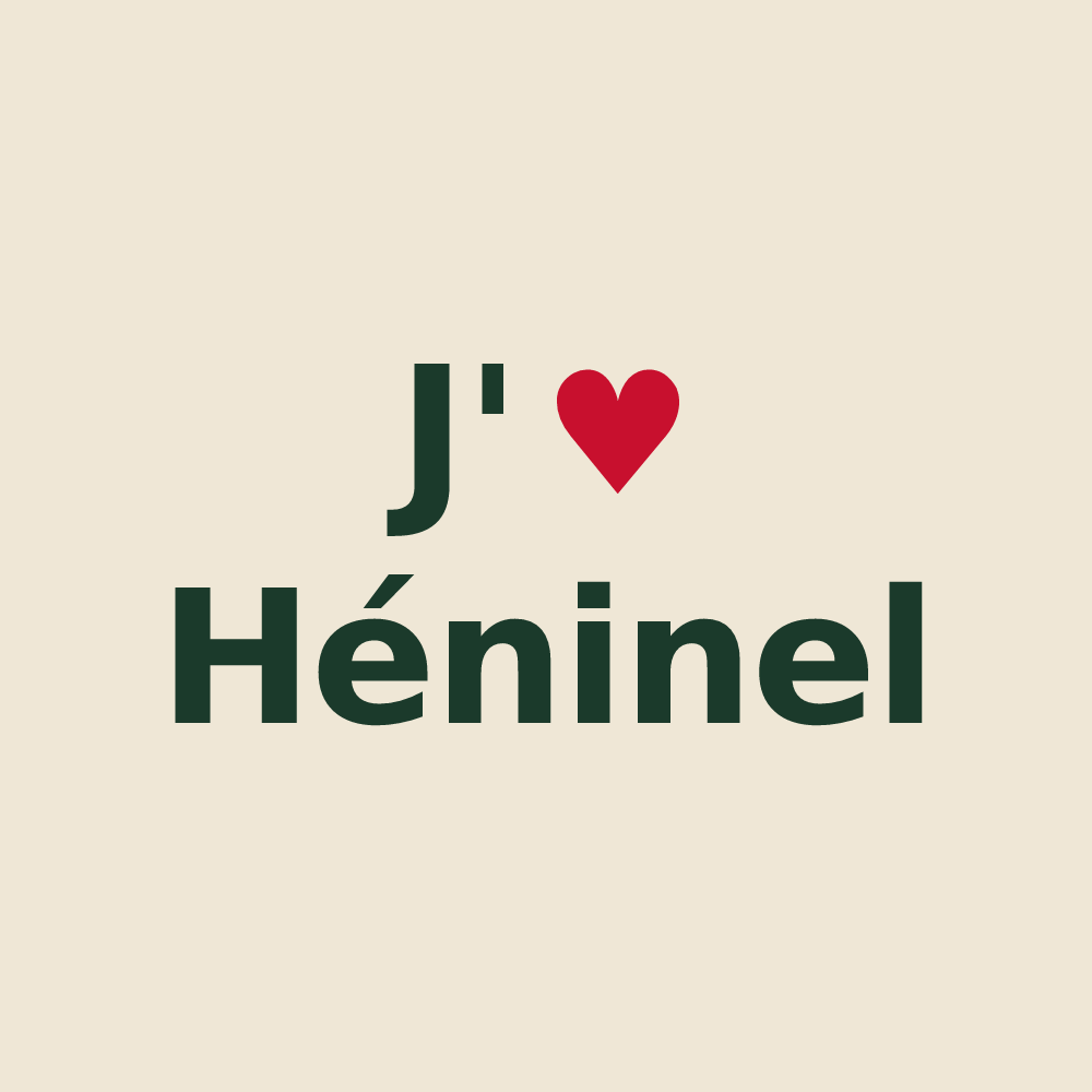 Tote bag personnalisé Héninel — design J'aime Héninel