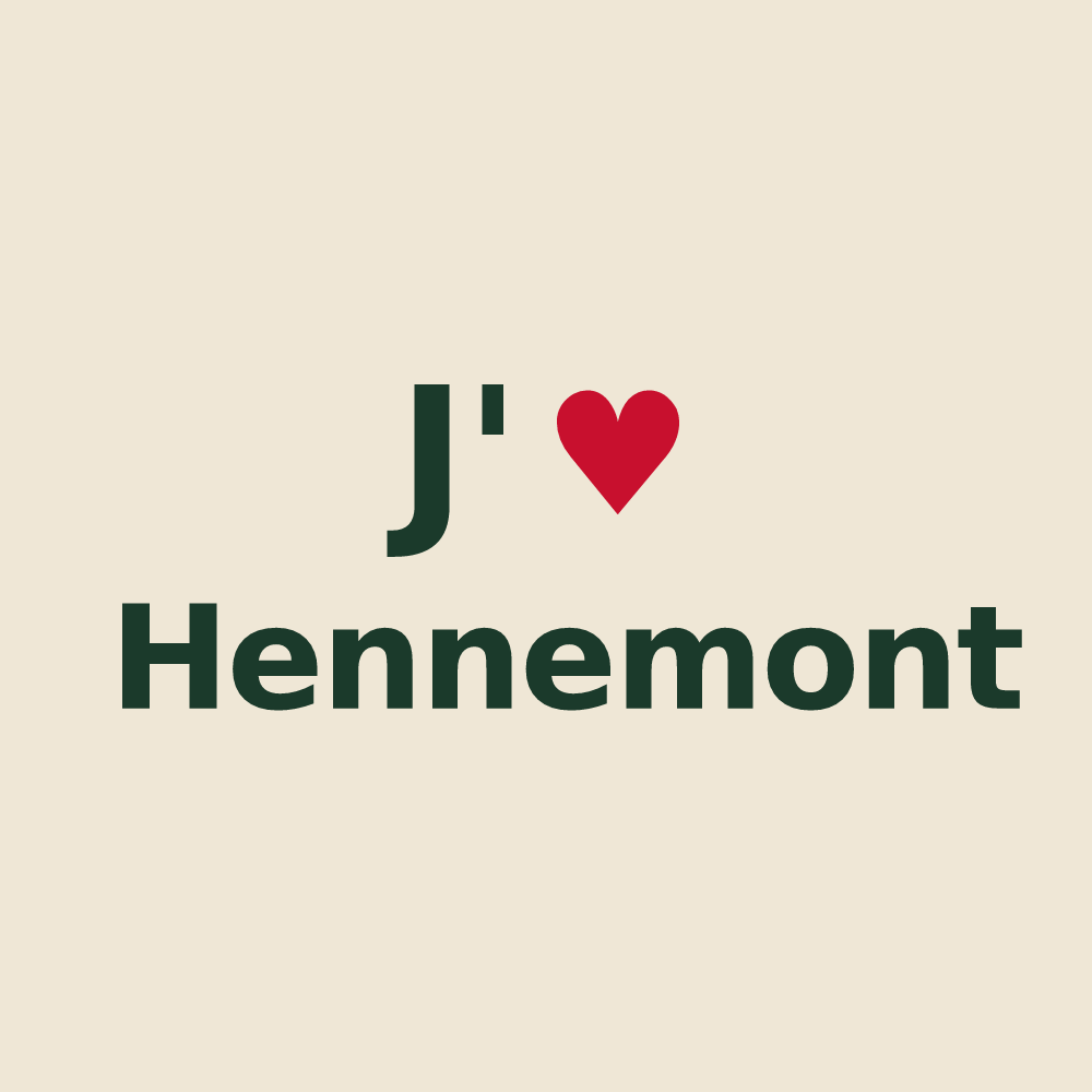 Tote bag personnalisé Hennemont — design J'aime Hennemont
