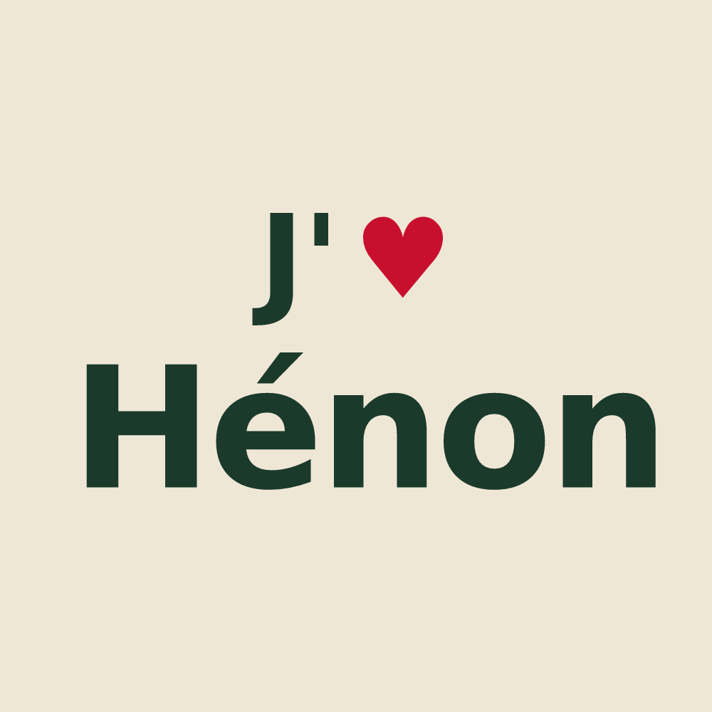 Tote bag personnalisé Hénon — design J'aime Hénon